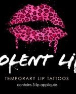 violent lips, наклейки на губы, переводки для губ, татуировки для губ