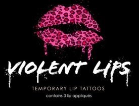 violent lips, наклейки на губы, переводки для губ, татуировки для губ