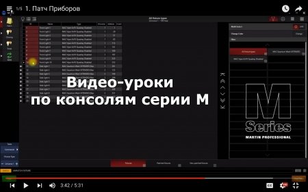 Видеоуроки на русском языке для пультов серии M от Martin by Harman